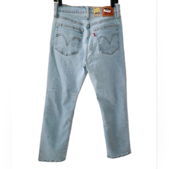Levi's Light Blue Cropped Distressed Jeans - Picture 5 of 5